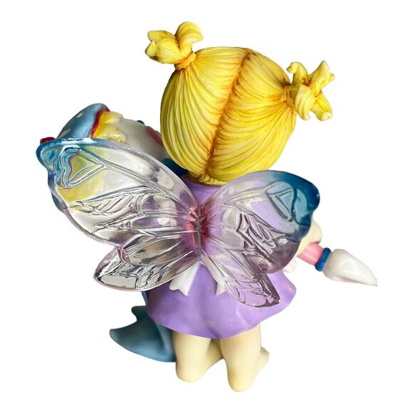 My Little Kitchen Fairies Baby RATTLE FAIRIE Nursery Figure Acrylic Fairy Wings - Picture 6 of 9